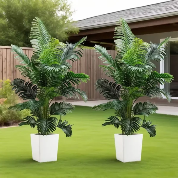 Artificial Palm Plant Set