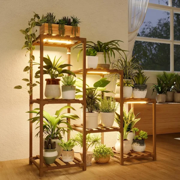 3-Tier Plant Stand with Light