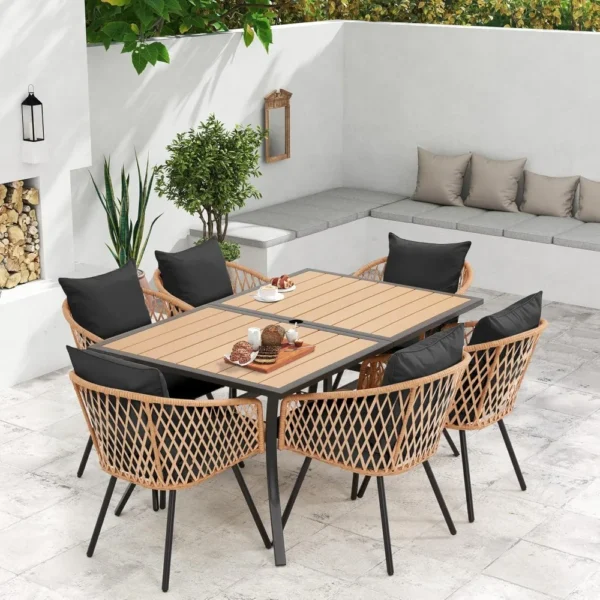 Outdoor Rattan Dining Set