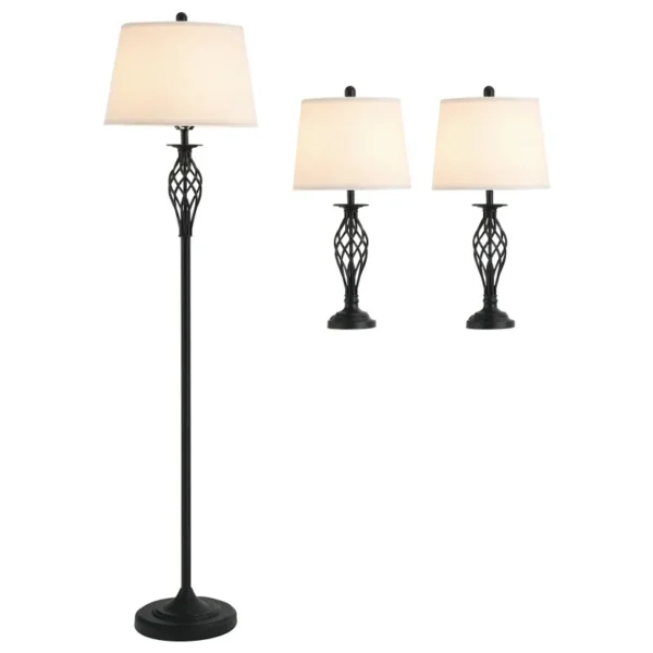 3-Piece Floor Lamp Set