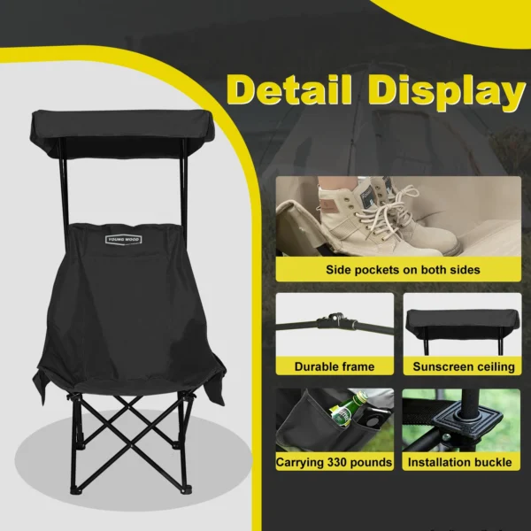 Beach Chair W/ Shade Canopy